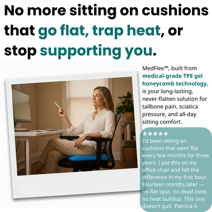 MedFlex™ Dual-Layer Gel Seat Pro